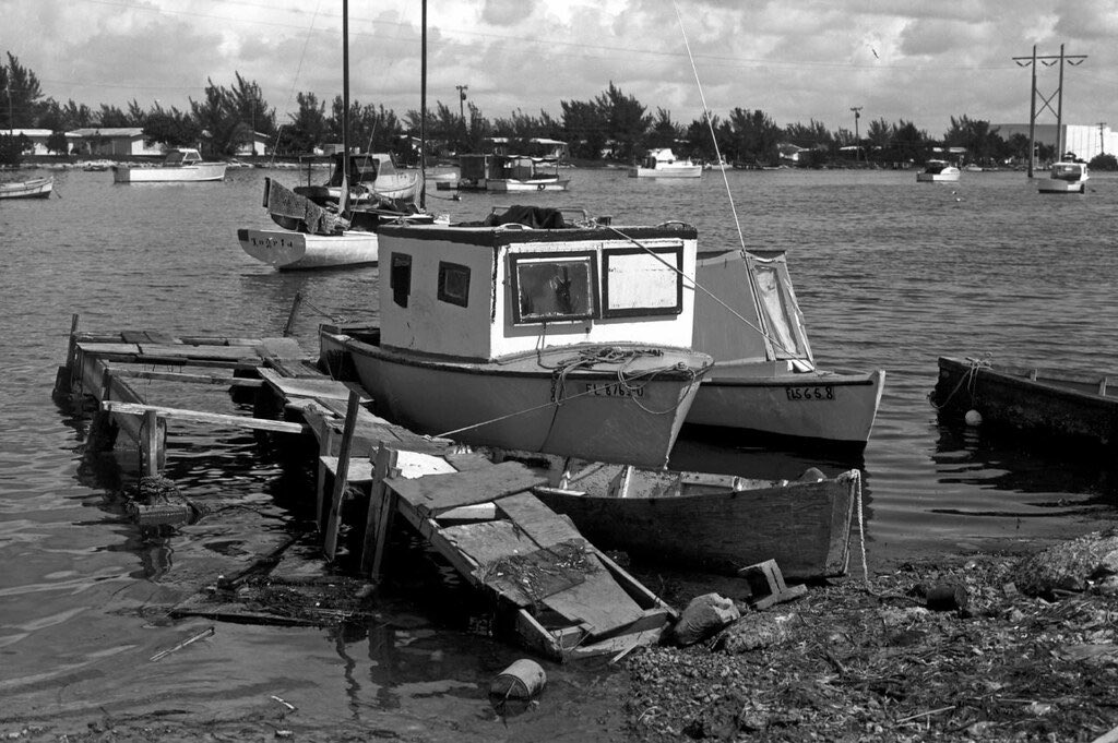 April 23, 1974 – Boats illegally moored in Key West’s Garrison Bight began to be forcibly removed after a grace period ended. Only those with permits for berths at the newly built city piers were allowed to stay.