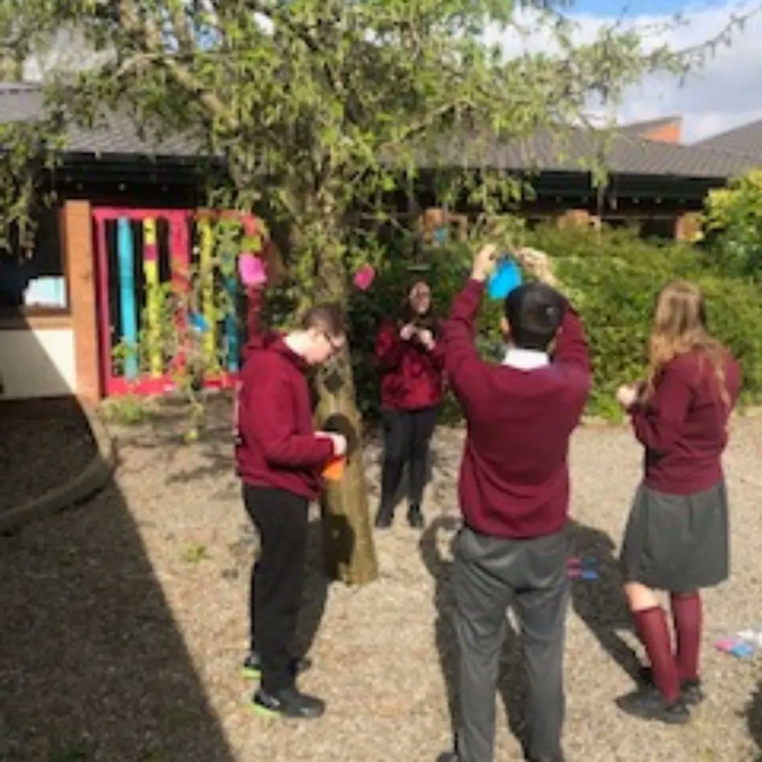 Today CPCC started the school day with 'drop everything and dance' during morning registration. The Macarena was is full flow. We welcomed some fabulous pets to our classrooms and the TYs decorated the outdoor garden with messages of encouragement. 
#WellbeingWeek #WeAreCPCC