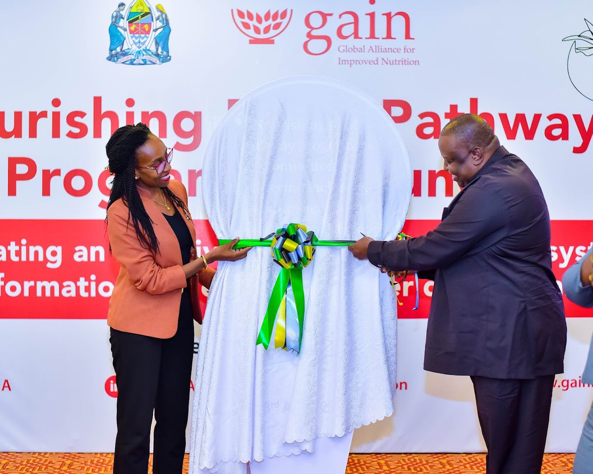 GAIN_TANZANIA's tweet photo. Honored to have esteemed government entities, development partners, and UN agencies join us at the launch of the Nourishing Food Pathway Programme. Their support and collaboration are invaluable as we work together to transform food systems and improve nutrition in Tanzania. https://t.co/zJTpUr2Yvh