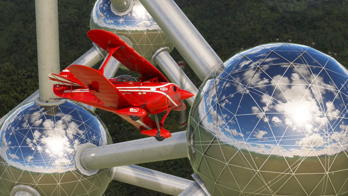 Earth Day II
No. 7. Atomium, Brussels, Pitts Special.
#MSFSchallenge