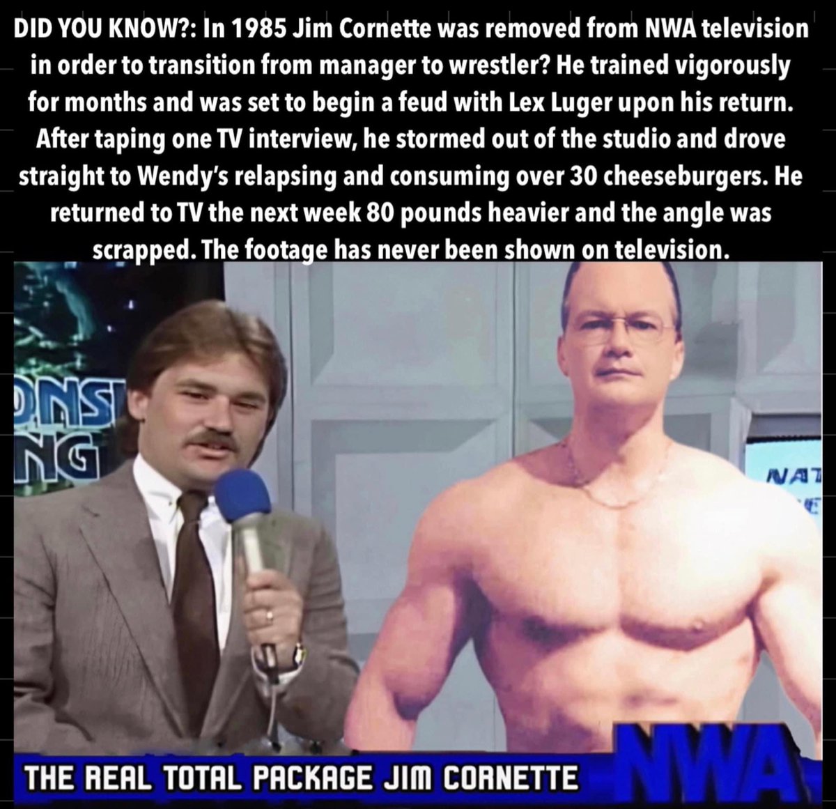 Ramirez1080's tweet photo. @GreatBrianLast @TheJimCornette @YouTube https://t.co/6P7fA0LlP8