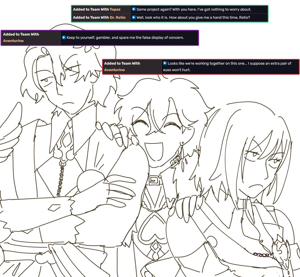 starie_mmm's tweet photo. ip3 best friends pt2 lmao #DrRatio #Topaz #Aventurine https://t.co/Y3mIHWAo2E