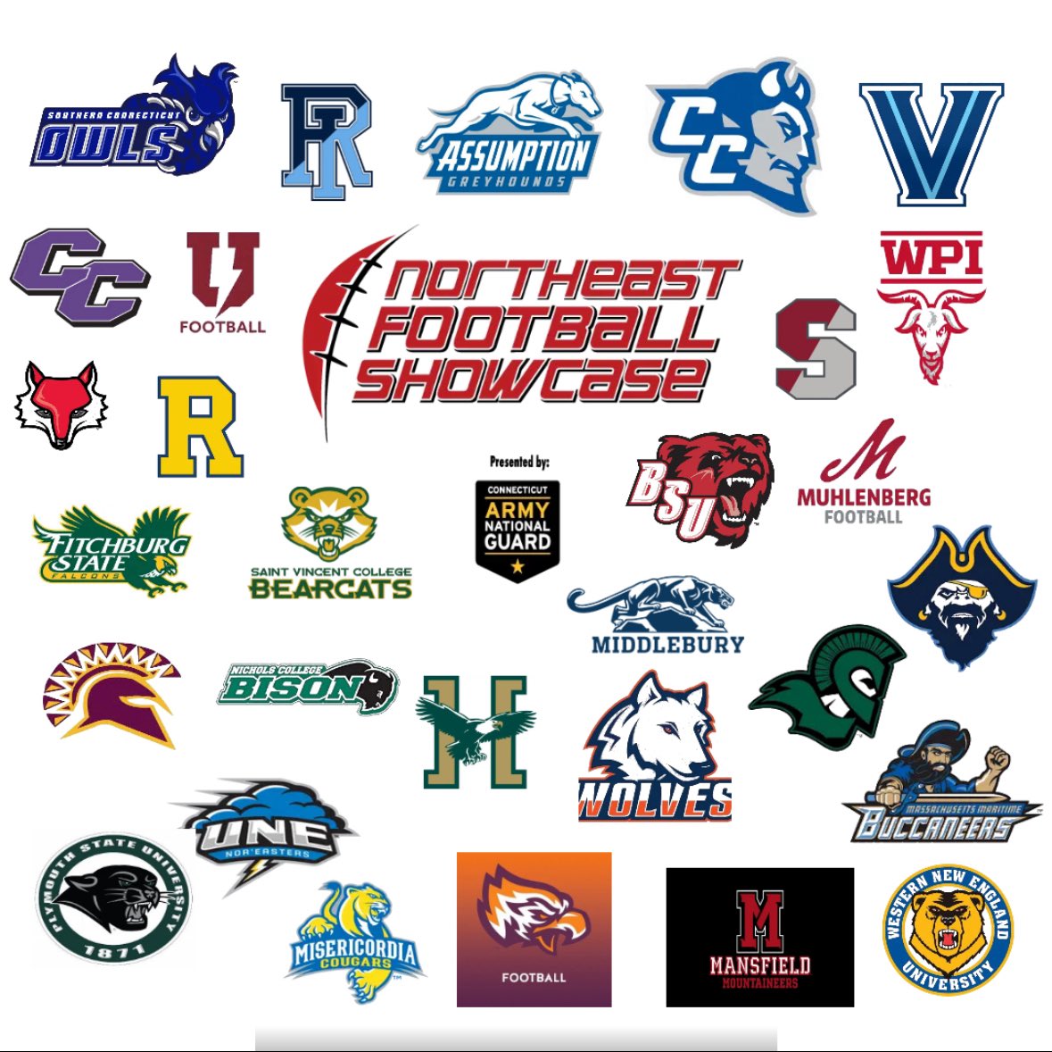 The Northeast Football Showcase is fast approaching, sign up this week! Sunday, May 5 at Xavier HS! Many college coaches will be in attendance to recruit and meet future prospects #cthsfb nutmegstategames.org/team-sports/fo…