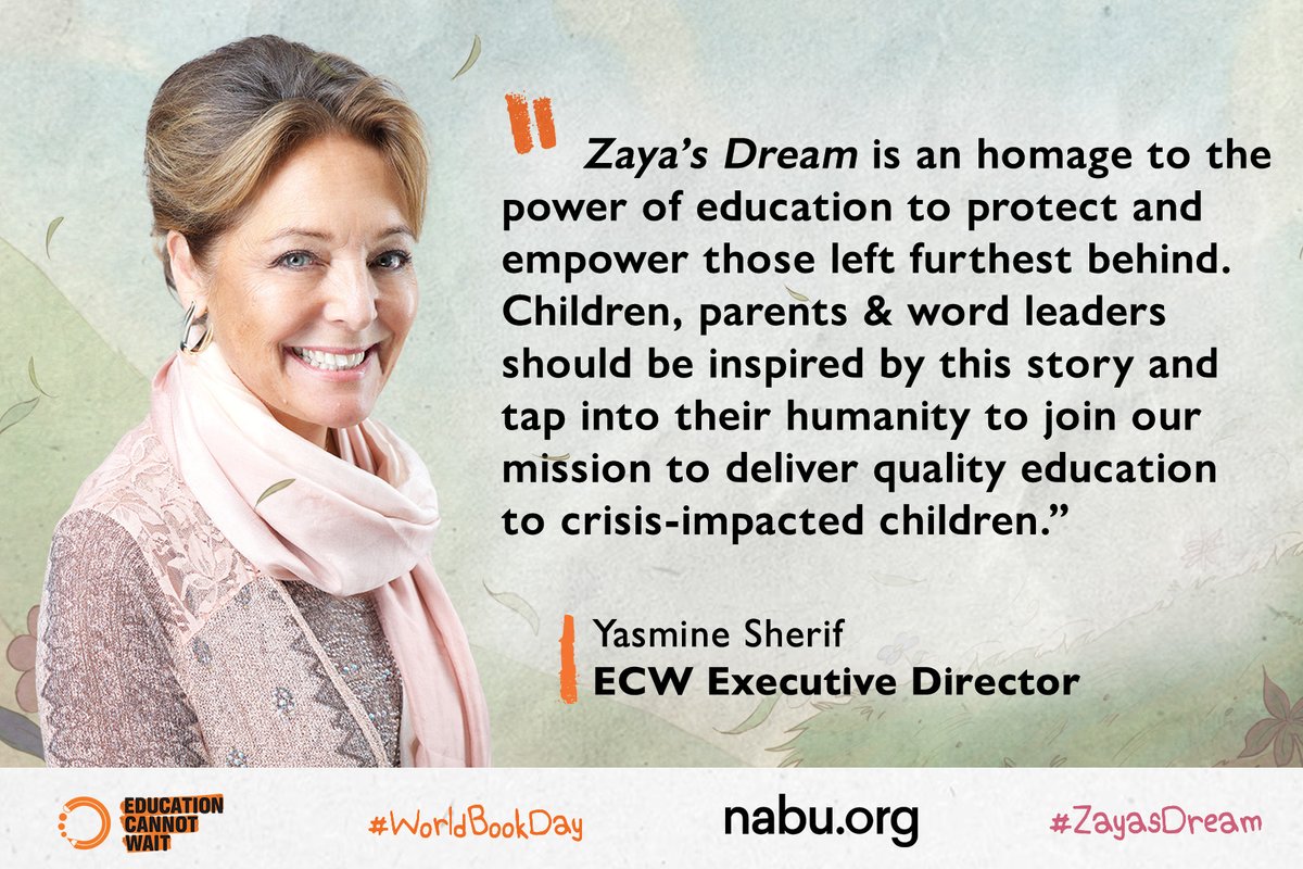 '#ZayasDream💫 is an homage to the power of #education to protect & empower those left furthest behind. Children, parents +🌎leaders should be inspired by this story & tap into their humanity to join our mission to deliver #QualityEducation to crisis-impacted children.'