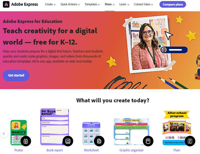 Explore Adobe Express! Dig into new generative #AI resources from Adobe Education Exchange and discover media literacy resources, too. sbee.link/9guvdcetqy @AdobeExpress @tceajmg #aiined #edutwitter #educoach