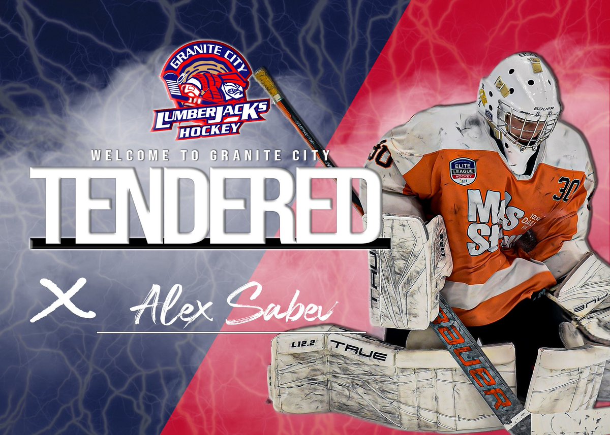 🚨TENDER ALERT🚨 We are excited to announce the tender signing of Irondale HS Goalie, Alex Sabev! Last year, Sabev played for Irondale HS where he posted 2.41 goals against average and .927 save percentage in 26 games. He also played in the MN HS Elite League where he put up a