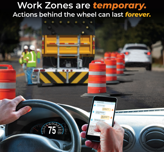 Orange means warning! Be on the lookout for orange work zone signs alerting you to workers, trucks, equipment, and lane changes/reductions in a work zone. Slow down. Focus on driving. Save a life. #TZDTuesday #TZD #NWZAW #WorkZoneSafety #SlowDown