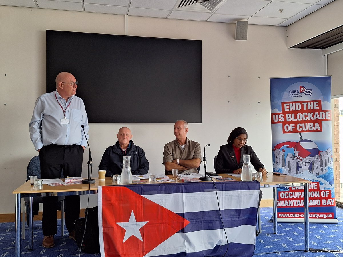 'The fact that more than 8️⃣0️⃣ percent of Cubans were born under the blockade is unacceptable'. 👉@DaveWardGS, General Secretary of the Communication Workers's Union #CWU24