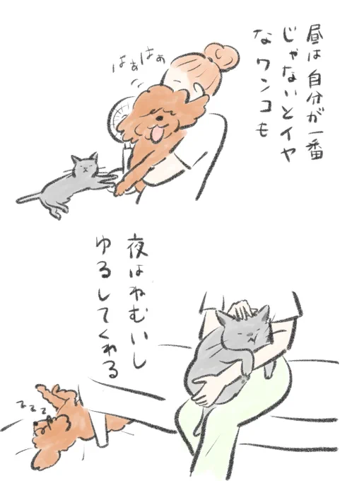一緒に暮らしてるとなんだかんだうまくおさまってくれる。 