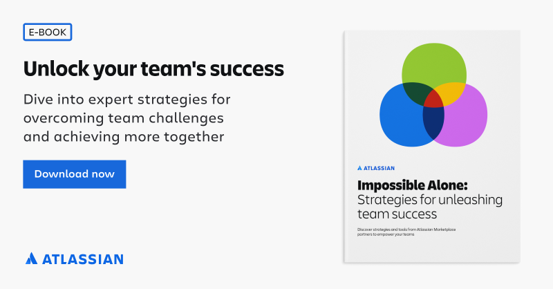 Atlassian's tweet photo. Growing your business is impossible alone, but possible together. In this guide, we'll take a look at common challenges teams face and hear from Marketplace leaders for strategies to help teams work better together: https://t.co/K57voCWmet
#ImpossibleAlone #AtlassianMarketplace https://t.co/0kCAI3M9Qh