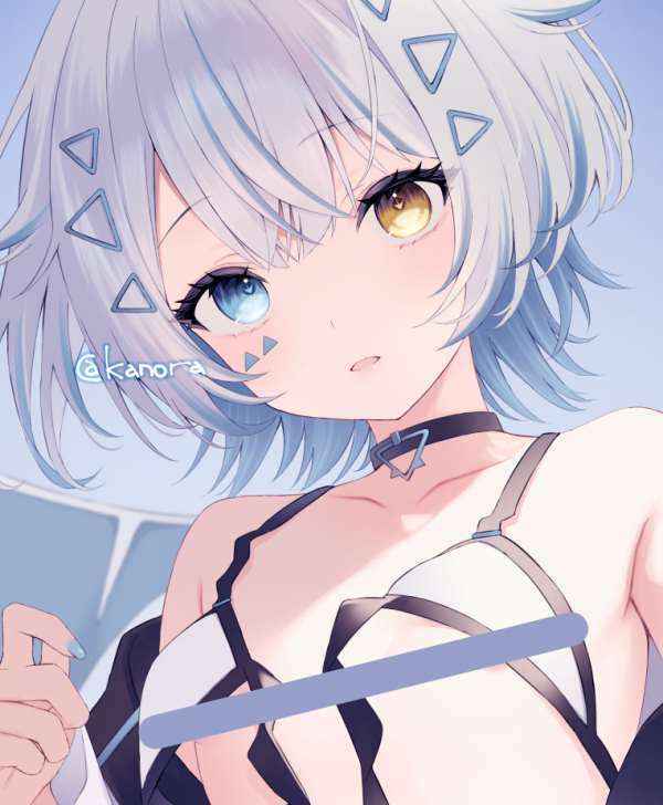 「skebで天唄サウ様を描かせていただきました差分喜んでいただけてよかったです、あ」|かのらのイラスト