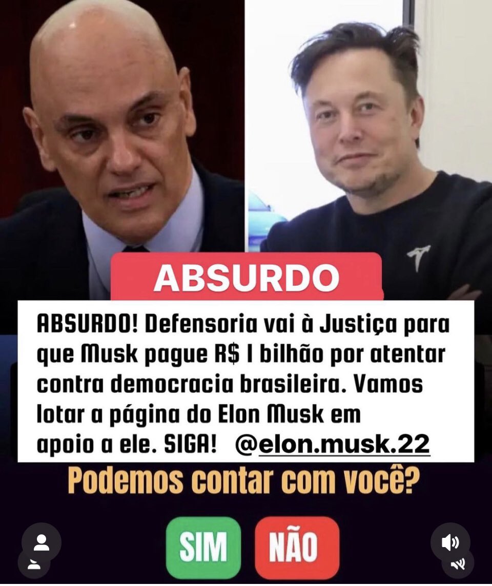 🔥SIGA @ElonMusk_b22 se você apoia esse guerreiro 🇧🇷
