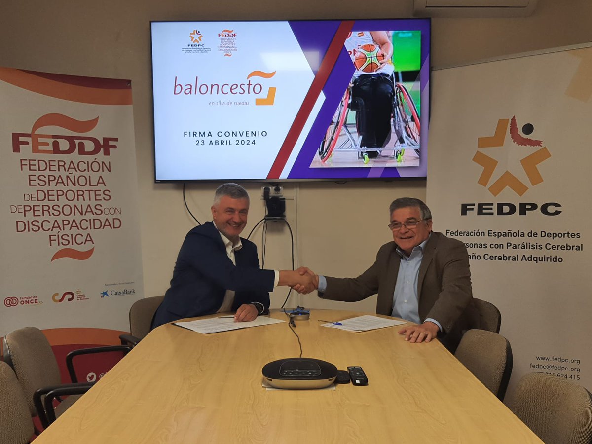 📢 La FEDPC y la FEDDF firman un convenio de colaboración para impulsar los deportes de ambas federaciones 🤝 La FEDPC gestionará boccia y slalom en silla de ruedas, integrando a las personas con discapacidad física Más información 📰 aquí 👇 fedpc.org/noticias/la-fe…