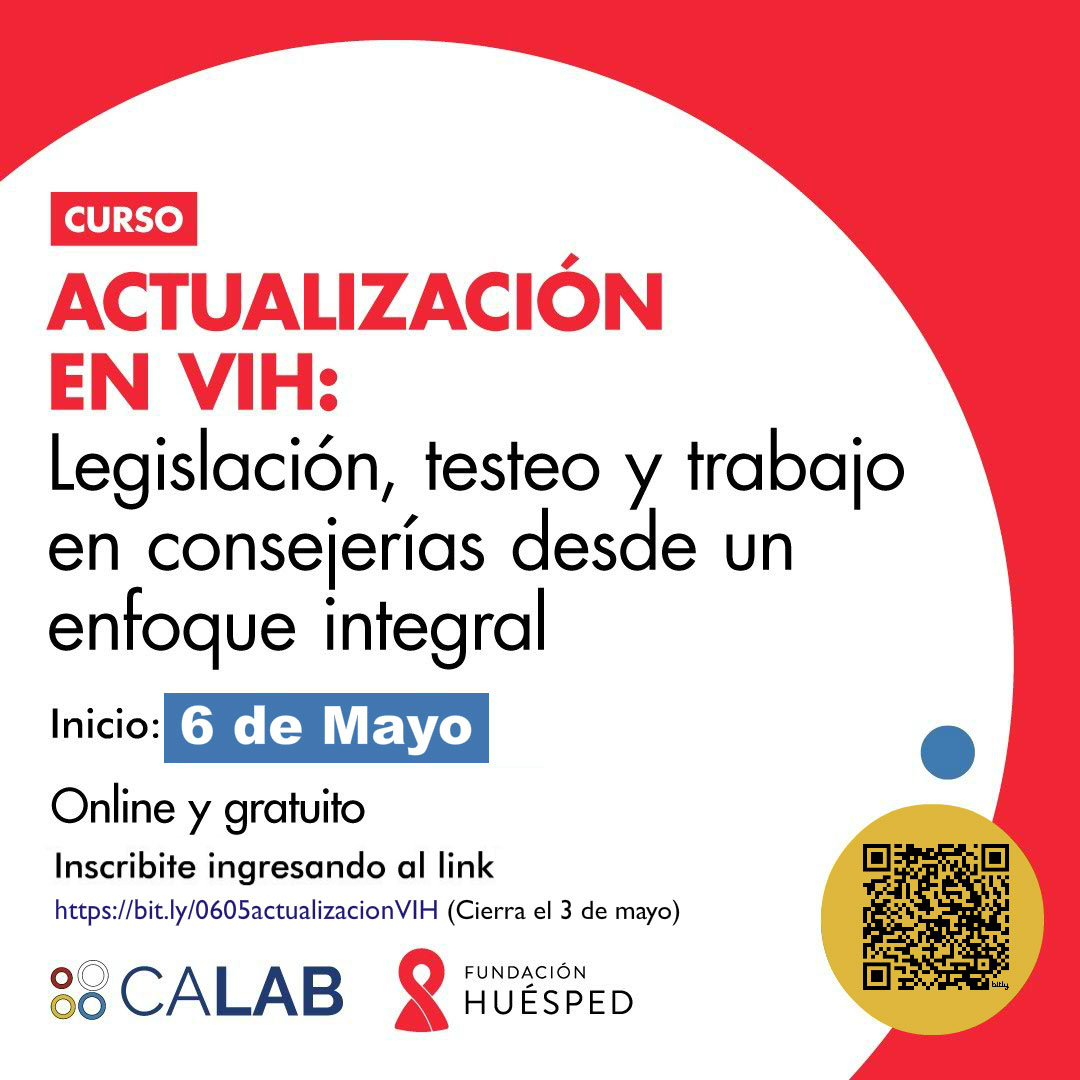 CALABorgar's tweet photo. Nueva edición del Curso de “Actualización en VIH: Legislación, testeo y trabajo en consejerías desde un enfoque integral”.
Organizan @FundHuesped y @CALABorgar. Online, gratuito y autogestionada. 
Más Info 👉https://t.co/usiTy9WCp4 https://t.co/8GeXKMQWTH