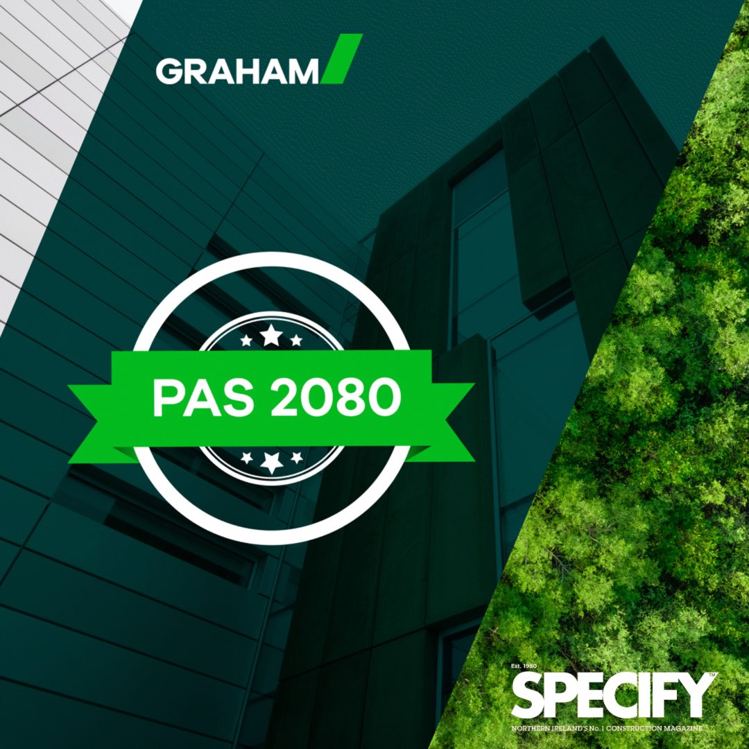 GRAHAM Group has achieved PAS 2080 verification, the globally recognised standard for managing carbon in buildings and infrastructure 👏👏

This achievement reinforces, Co-Down headquartered GRAHAM’s commitment to integrating carbon considerations into every aspect of its