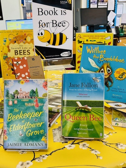 We're buzzing with excitement about this display at Newton Hall Library! 😉🐝
