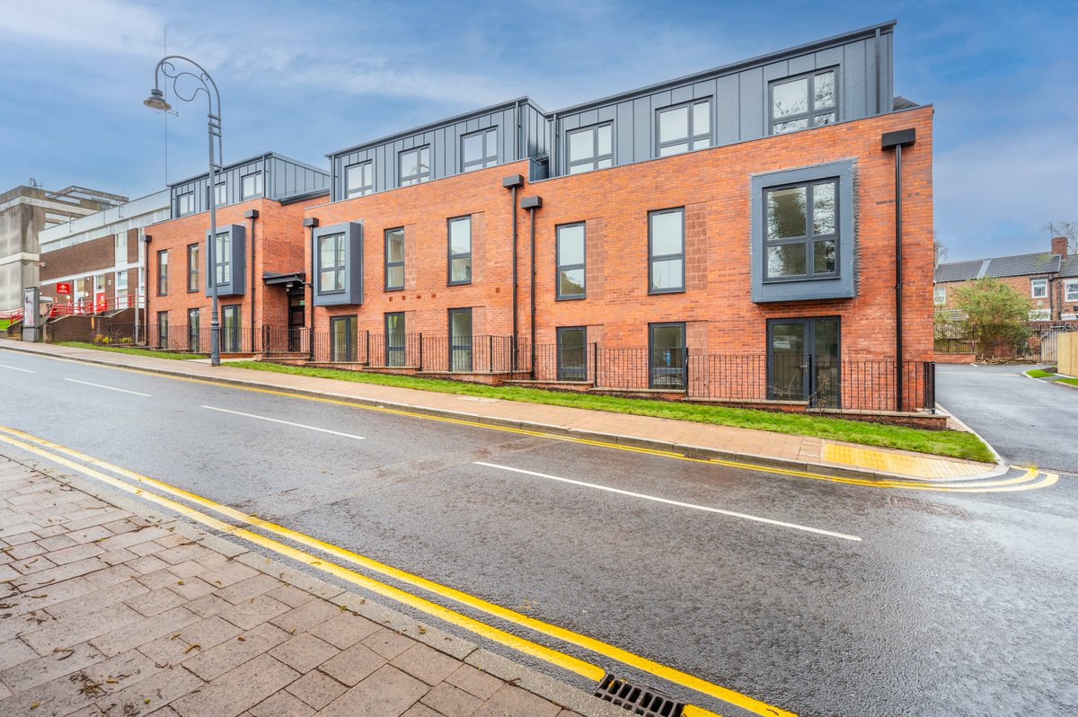 We are delighted to have recently completed 18 two bed apartments in Prescot on behalf of Alphabet Homes/Torus. <a href="/TorusStHelens/">Follow @WeAreTorus</a> 
The apartments are highly insulated timber frame construction, each one has an independent air source heat pump supplying all the hot water needs.