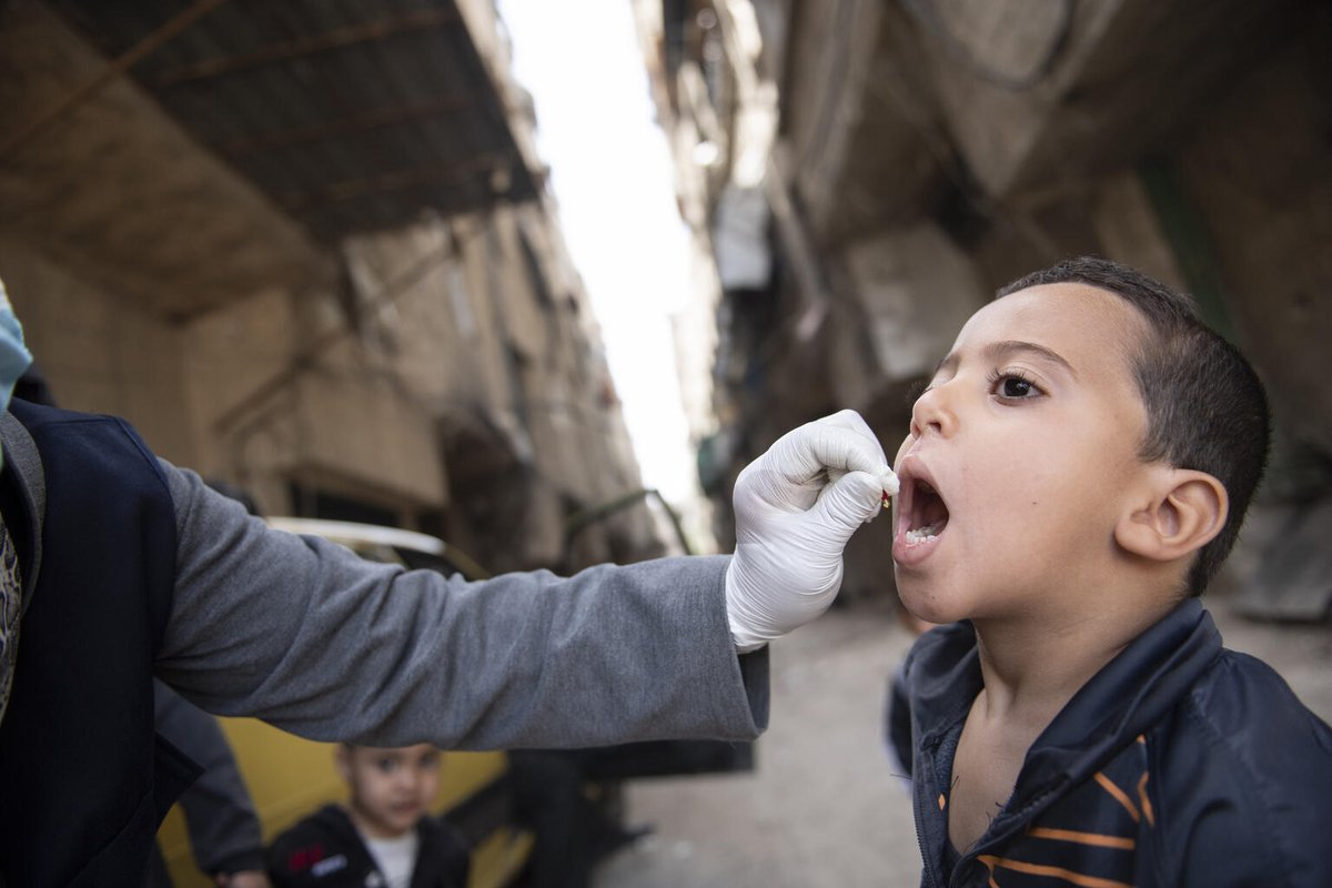 A shot at a healthier future. Despite ongoing conflict in the country, @UNICEF is working with partners to reach children with life-saving immunization services.