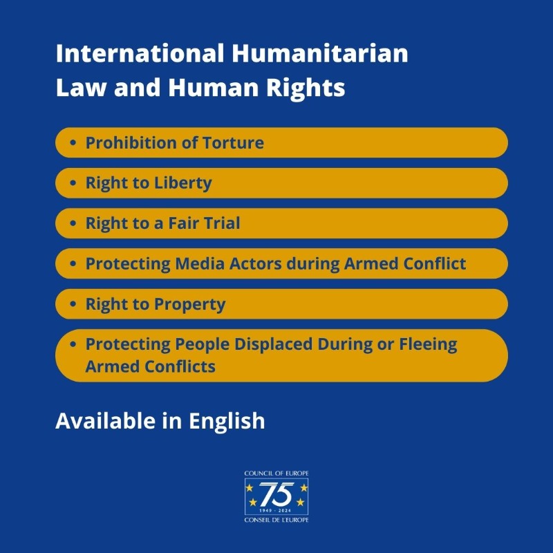 coe's tweet photo. 📢 Exploring Human Rights and International Humanitarian Law

Take our free online #HELPCourse and learn more about the interplay between these two branches of law and their practical application.

#HumanRights

ℹ️ https://t.co/xgk7zRtSjV