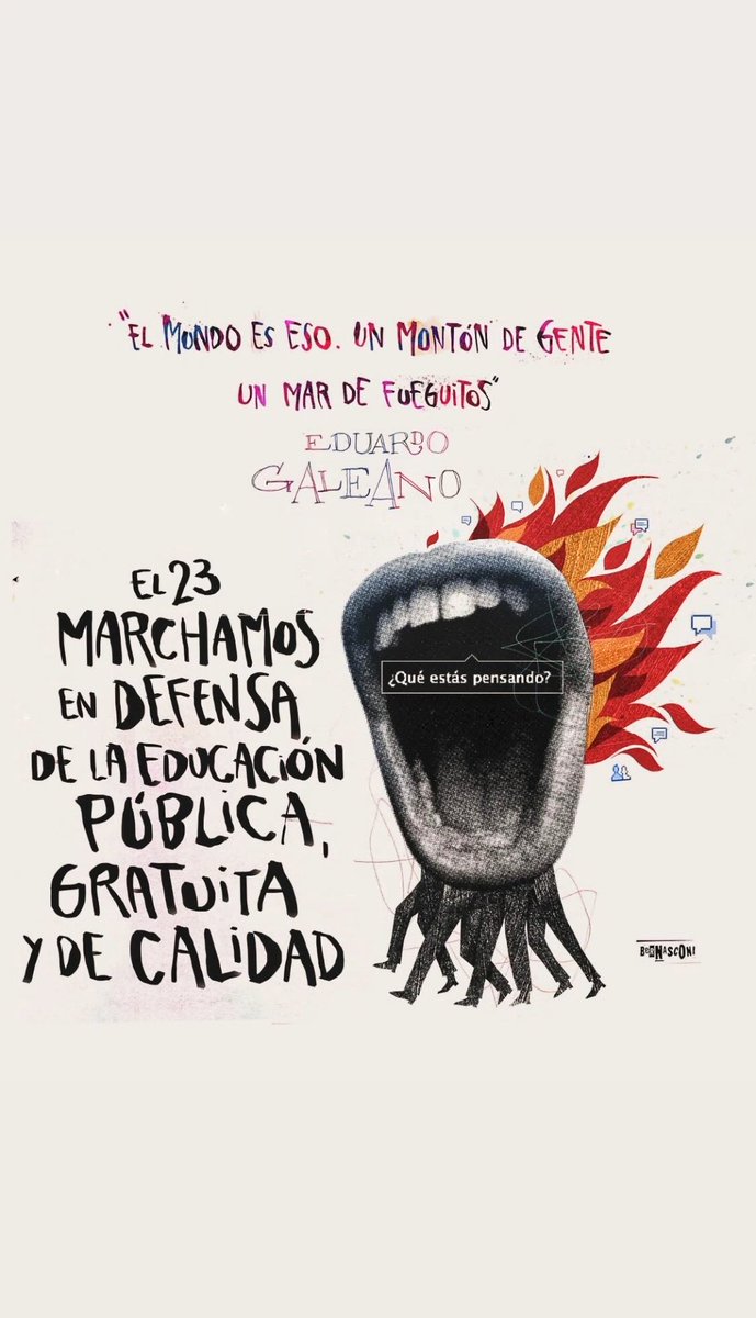 max_serpe77's tweet photo. PÚBLICA, LIBRE, GRATUITA, INCLUSIVA, DEMOCRÁTICA Y DE CALIDAD.

#OrgulloNacional🇦🇷
#MarchaFederalUniversitaria #MarchaFederalEducativa #Marcha23Abril #UniversidadPublica https://t.co/9GeCSIqVMW