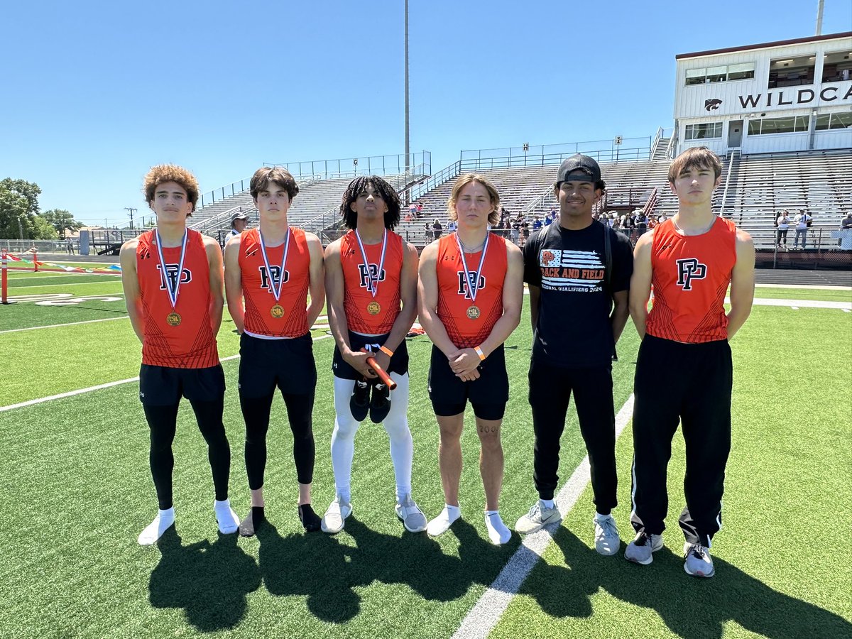 The mile relay team placed 3rd at the Regional Meet with a time of 3:23.86. The mile relay team consisted of Dre James, Crew Chandler, Hunter Newman, and Elijah Jackson. The two alternates were Christian Landaverde and Bennett Cory. #WeArePilotPoint