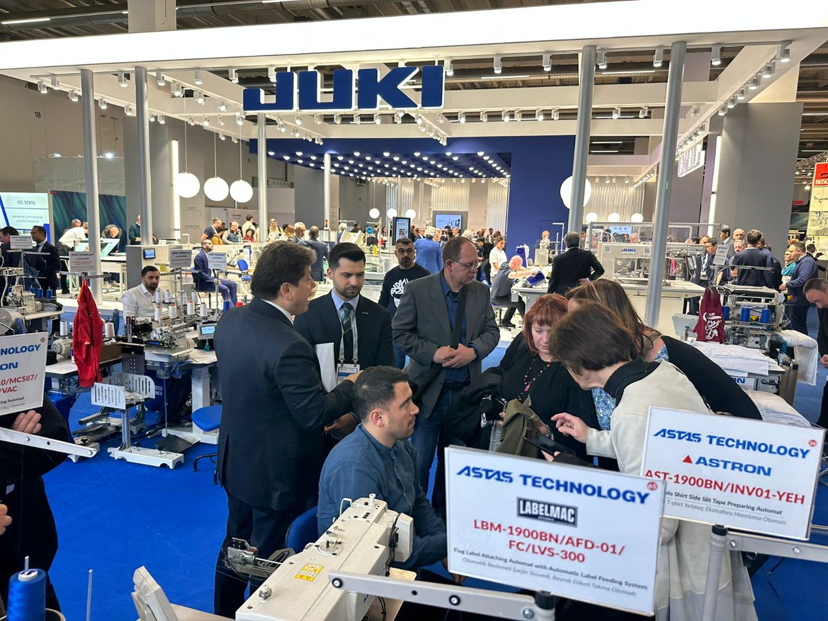 AstasTechnology's tweet image. We hope to see you at our ASTAS TECHNOLOGY stand where we exhibit our new generation technologies and innovative solutions.
Hall 9.00 – Stand B55

#texprocess #astastechnology #fairs #messefrankfurt #sewingtechnologies