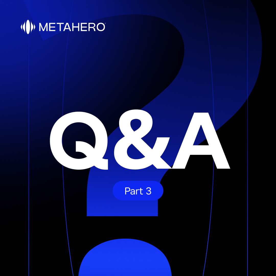 Metahero_io's tweet photo. Back for another round 👊🏼 Q&amp;A Part 3 is ready!

Check out our graphics to find out more about the future that awaits Metahero

More parts on the way 👀

Article Link: https://t.co/CVzrB5ibyV https://t.co/laSbzn38KD