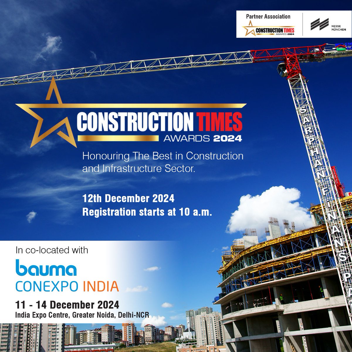 Construction Times Awards 2024!!!

Honouring The Best in Construction and Infrastructure Sector.

#Infrastructure #ConstructionEquipment #Construction #MiningEquipment #constructionnews #manufacturing #infrastructurenews #roadandhighways