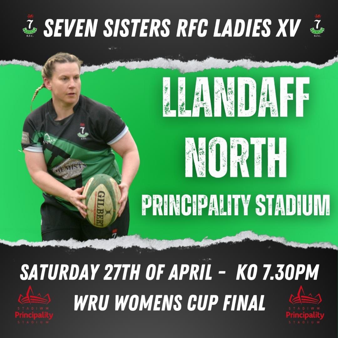 🤩 4 MORE SLEEPS!!!! 🤩

Come &amp; show your support as we compete in our very first Cup Final this Saturday V <a href="/LNRFCwomen/">Llandaff North RFC Women</a> on the biggest stage of them all - The Principality Stadium 🏟️🖤💚

#blackandgreen #wakawaka