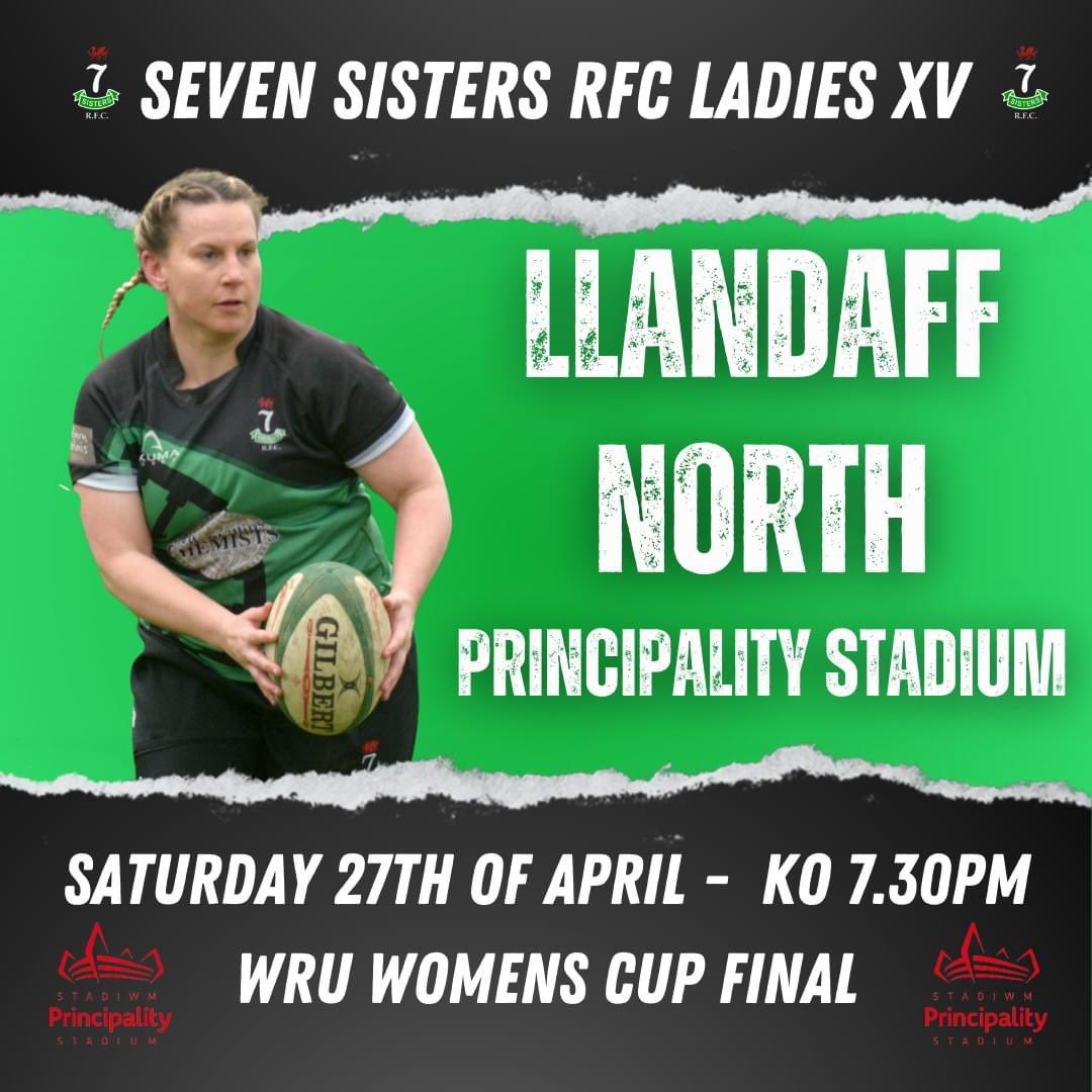 🤩 4 MORE SLEEPS!!!! 🤩 Come & show your support as we compete in our very first Cup Final this Saturday V @LNRFCwomen on the biggest stage of them all - The Principality Stadium 🏟️🖤💚 #blackandgreen #wakawaka