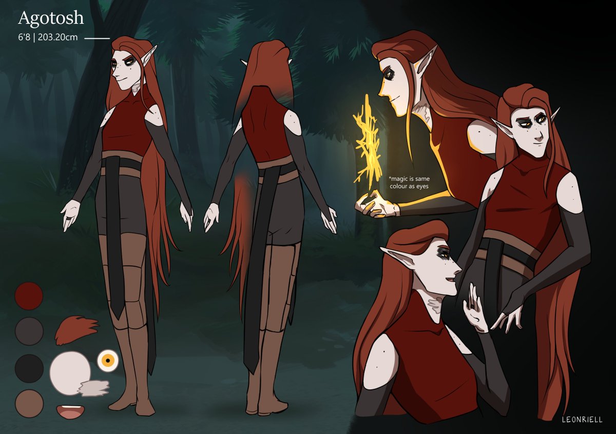 Leonrielll's tweet photo. Agotosh character reference sheet for the Webtoon I've made :>

#character #originalcharacter #webtoon https://t.co/0pWZnRwiqO