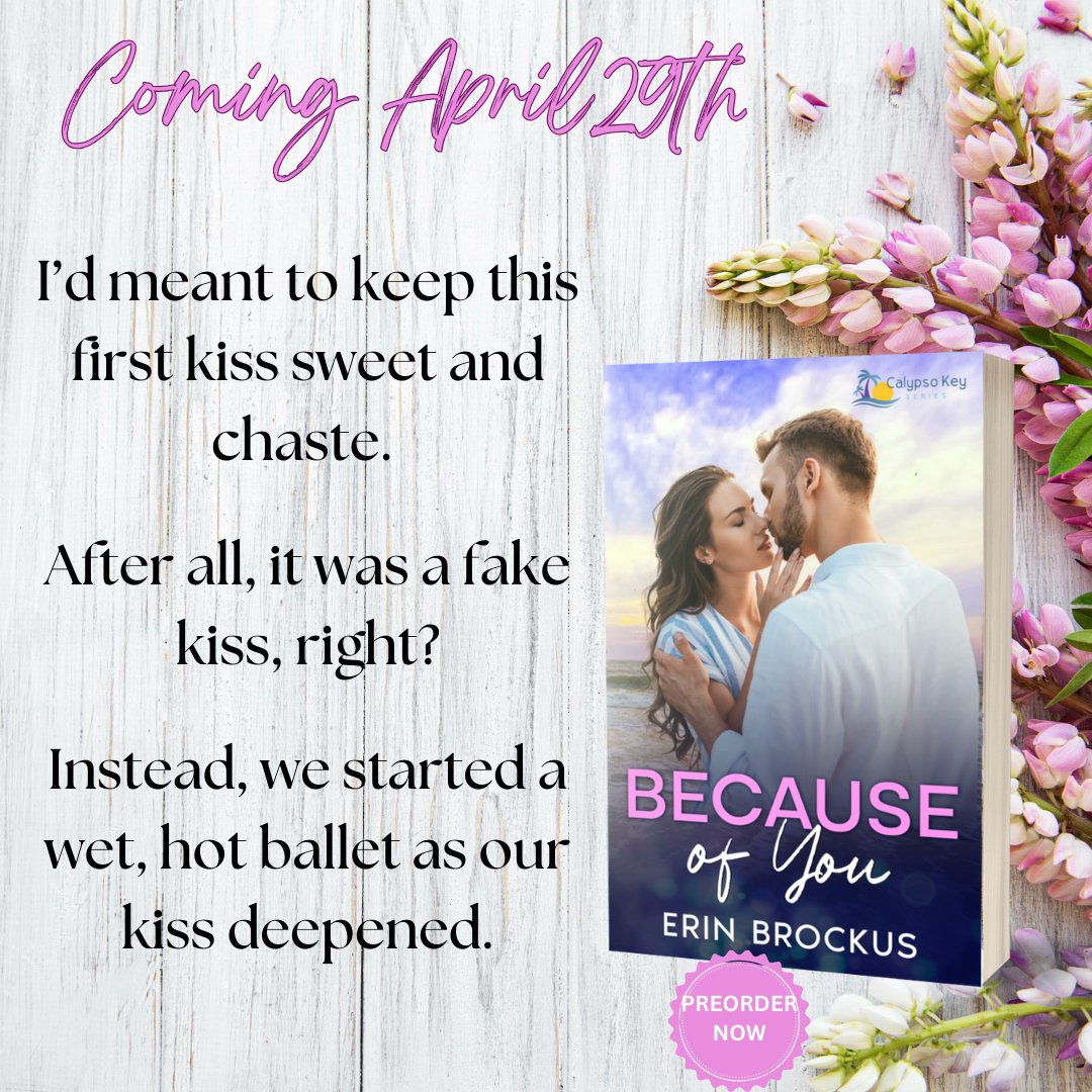 ✨EXCERPT REVEAL: BECAUSE OF YOU by #erinbrockus is coming April 29!

#PreOrderNow
mybook.to/Because

#bookteaser  #smalltownromance #fakerelationship #erinbrockus #forcedproximity  #cinnamonrollhero #slowburn #theauthoragency @theauthoragency