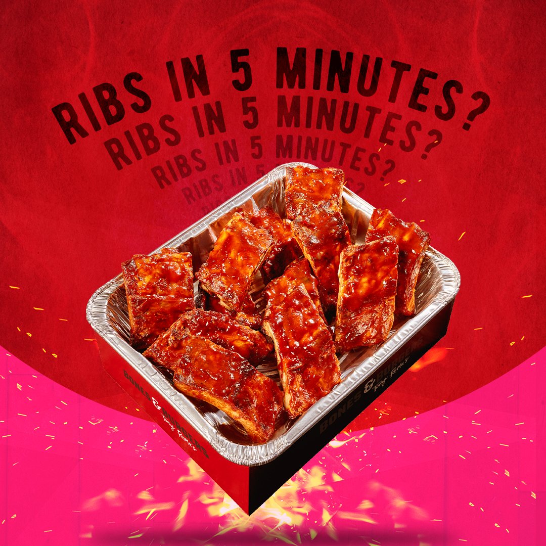 NO MORE Rib-less Waiting!
World Famous Baby Back Ribs in under 5 minutes!
Only at Bones and Burgers!

#TRBonesandBurgers #BonesandBurgers #LegendaryGrill #BabyBackRibs #RibFace #AtRomas #ribs #porkribs #beefribs #tasty