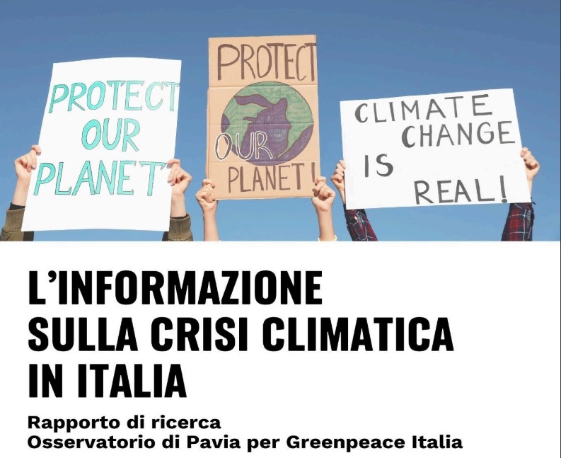 Crisi climatica, i media italiani ne parlano di più ma senza nominare i responsabili shar.es/agsqXU Crescono lo spazio dedicato al negazionismo e le pubblicità fossili. Sturloni (Greenpeace): «In Italia non c’è libertà di stampa sul clima»
