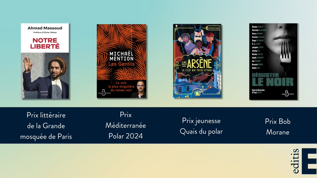 👏 Toutes nos félicitations aux auteurs et maisons d'édition distingués par des prix littéraires ! 🔸Retrouvez ces titres sur Lisez.com #édition #littérature #livres