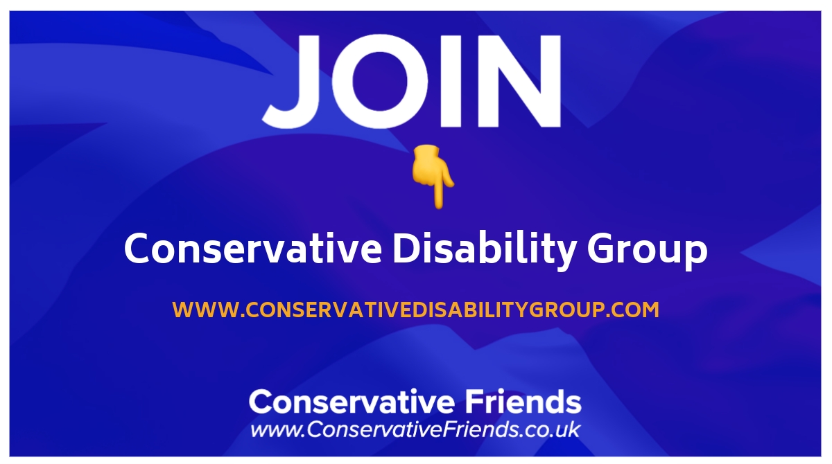 💙 Join the Conservative Disability Group and connect with like-minded conservatives who support disability rights and accessibility. 🤝🙌🏻 #ConservativeDisabilityGroup #ConservativeValues #AccessForAll 🇬🇧💪 @The_C_D_G