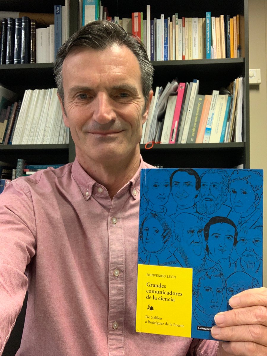 @wicho @mc2coruna @microBIOblog @RaulRivasG @caromoreca 📕@bienveleon, profesor de la @unav y coordinador de #InformarCienciaconCiencia y #ComunicandoCienciaConCiencia, recomienda: 'Grandes comunicadores de la ciencia. De Galileo a Rodríguez de la Fuente', recién salido de la imprenta para aprender de los grandes maestros #DíaDelLibro