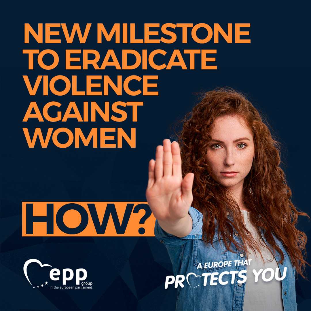 🇪🇺 The EU has reached a milestone:

We finally have the first comprehensive legal instrument at the EU level to tackle violence against women!

Read all our #EuropeProtects proposals: epp.group/protects

#EndVAWG