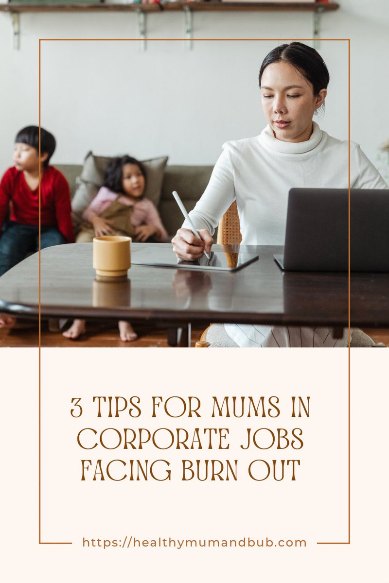 Hey mama! Feeling the burn from juggling corporate life and motherhood? Dive into my top 3 sanity-saving tips to reclaim your balance and banish burnout for good! healthymumandbub.com/3-tips-for-mum…