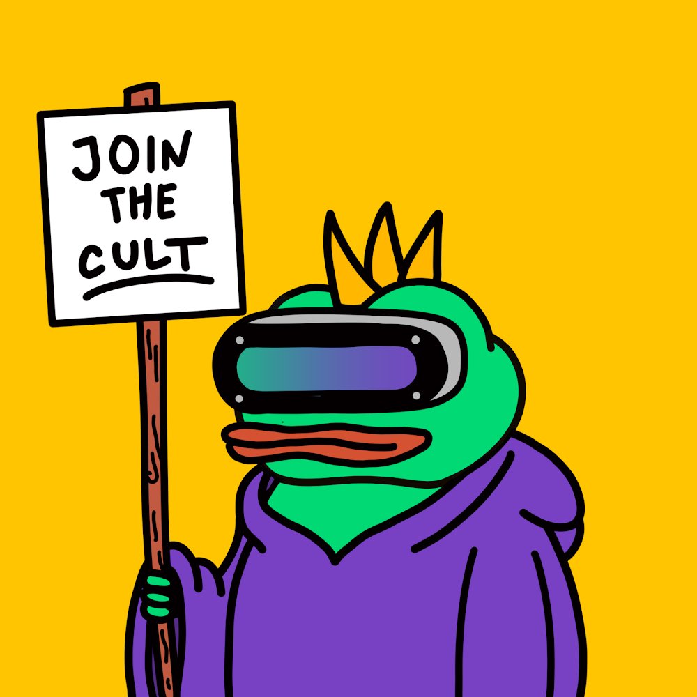 FrenTrustFren's tweet photo. GM $FREN hab gud Tuesday #Frens
Cult of PEPE OG collection by #fren @neutrrron Public Mint open on #Solana 0.01 SOL each #Base collection SOLD OUT...
#SolanaNFTs Mint Lenk: https://t.co/HbD8G69PxT
#NFTCommunity #NFTs #NFTdrop #NFT #LFG #Solana #SolanaNFTs #PEPE #CultOfPEPE https://t.co/8IhkIW3fUs