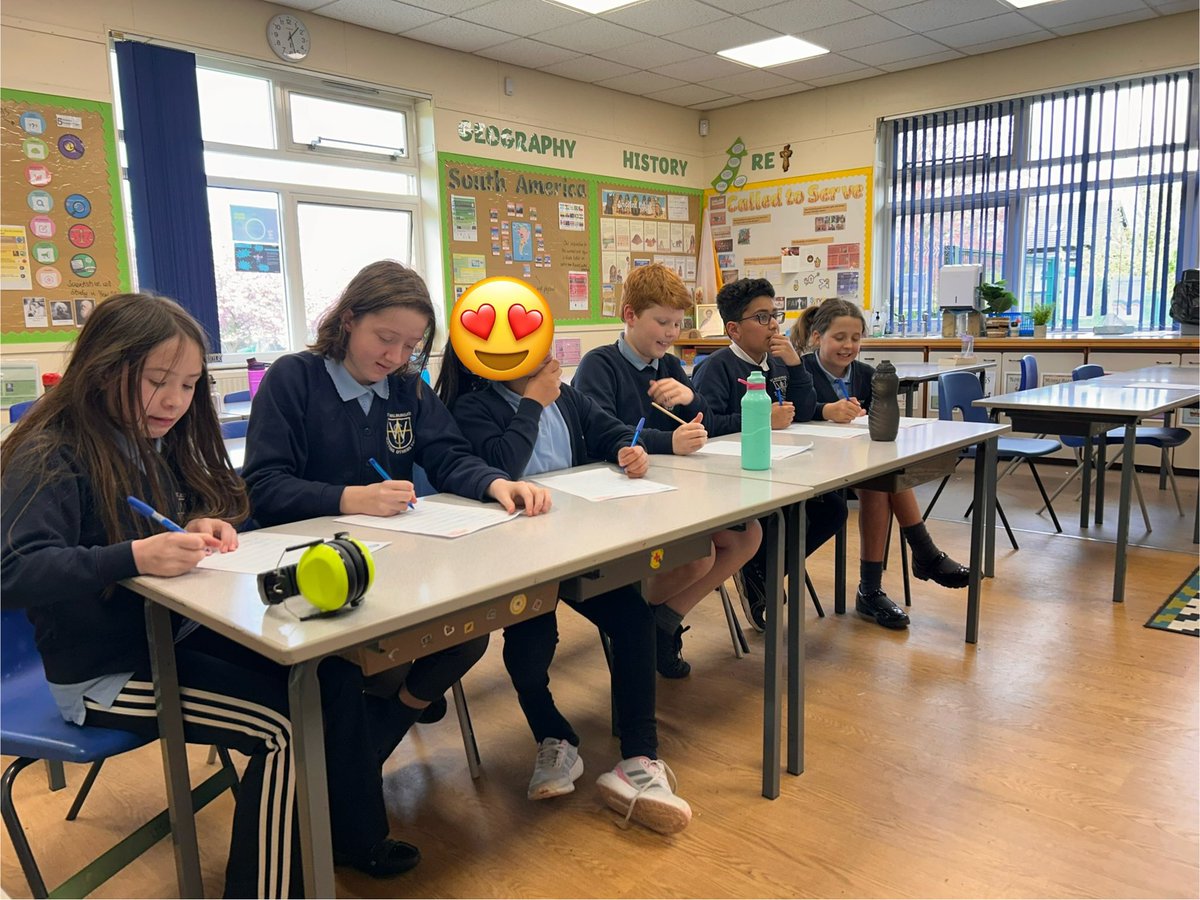 WalburgaSchool's tweet photo. St Walburga quiz team working hard! 
#SocialDay #CatholicEd @bcw_cat https://t.co/3vgjzP3KJE
