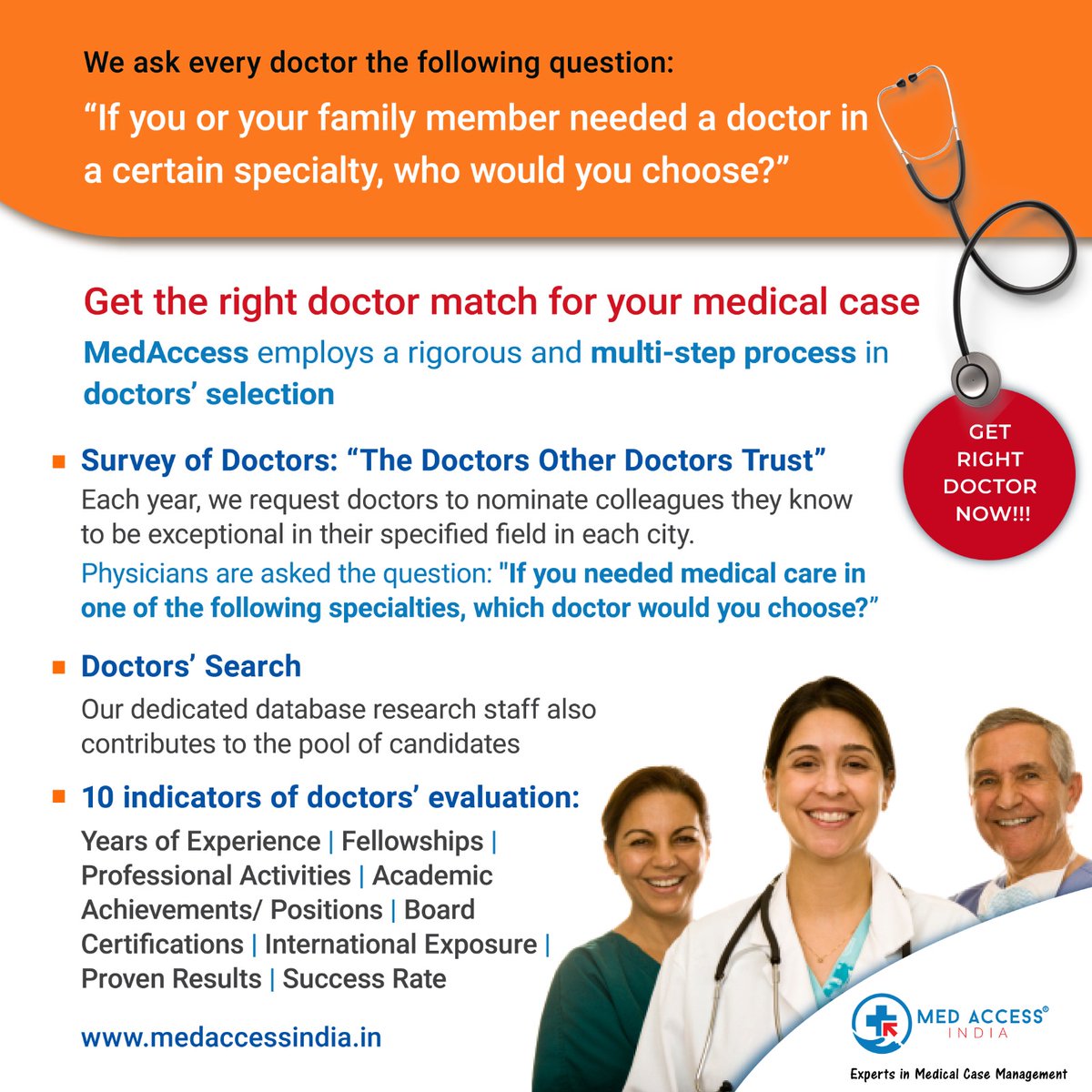 MedAccess_India's tweet photo. Get The Right Doctors Match For Your Medical Case Medaccess Employs A Rigorous And Multi-step Process In Doctors Selection

#MedAccessIndia #QualityHealthcare #ExpertOpinion #MedicalCare #HealthcareSolutions #PatientCare #HealthAndWellness #MedicalExperts #HealthcareCoordination https://t.co/Ed1DlbNiU8