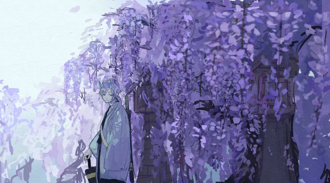 「男性中心 紫」のTwitter画像/イラスト(新着)