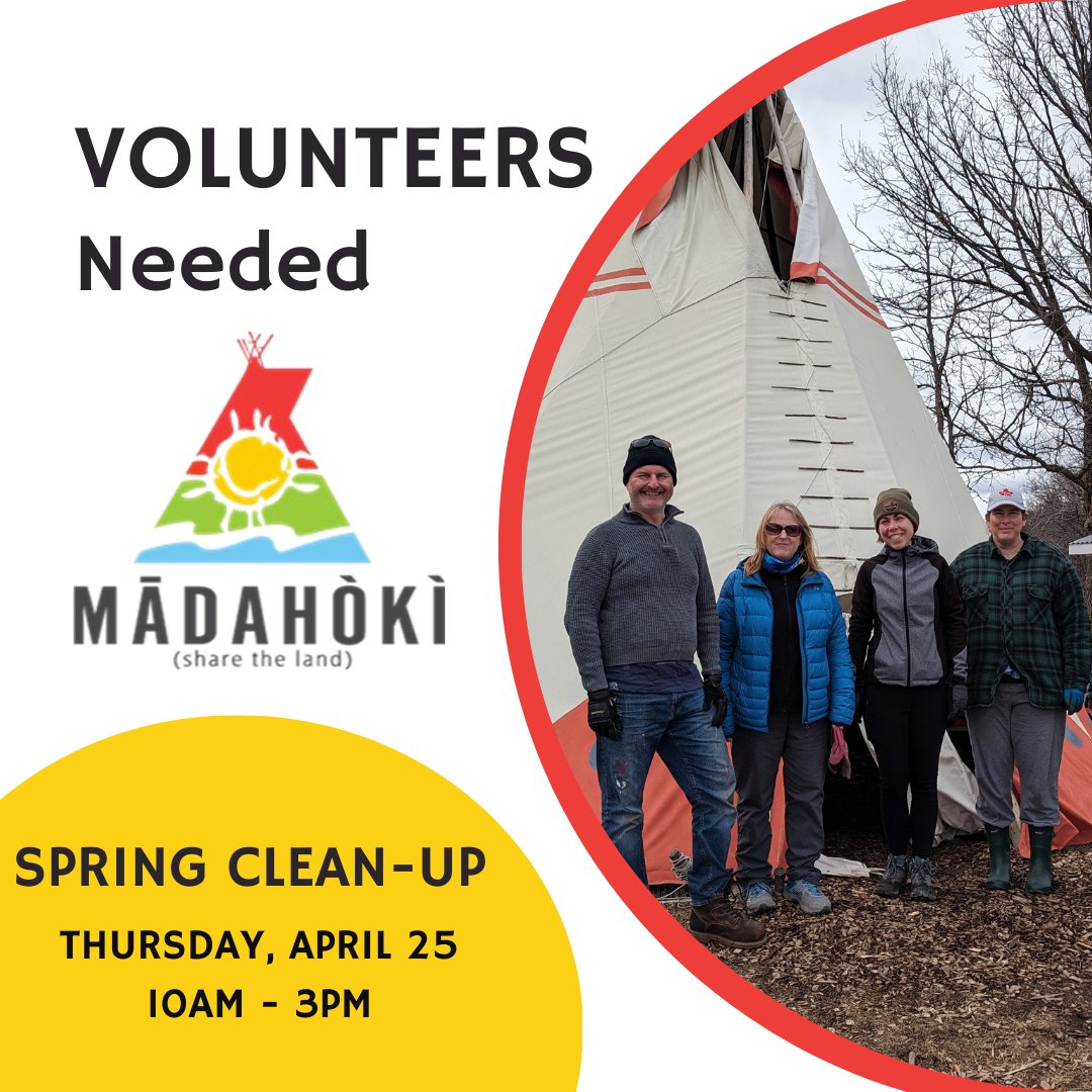 VOLUNTEERS NEEDED for SPRING CLEAN UP at Mādahòkì Farm🌿 Thursday April 25th | 10am-3pm Volunteers will help us with various outdoor activities Contact: jacky@madahoki.ca to volunteer. #MadahokiFarm #Spring #springcleanup #volunteers @ottawasolstice