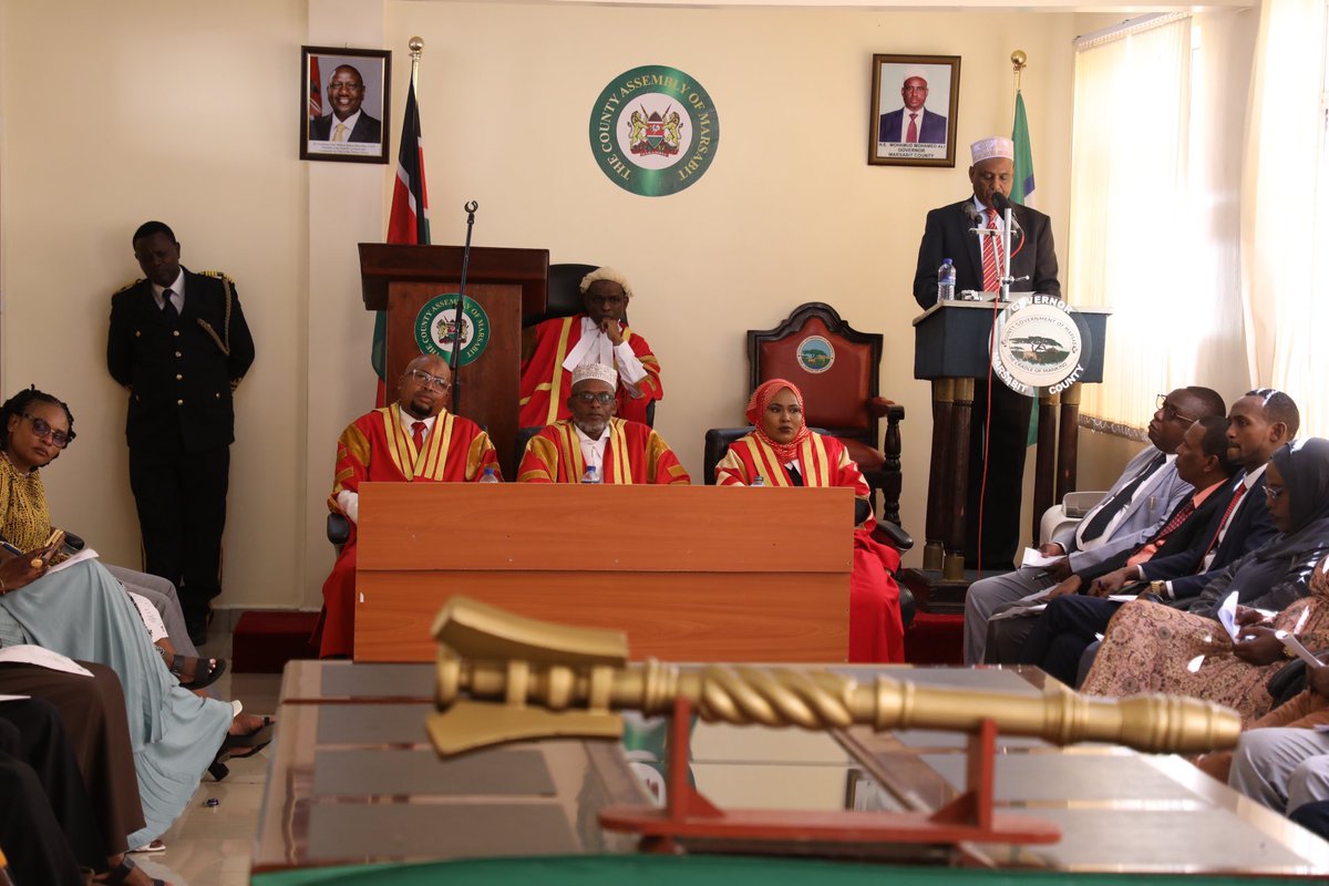 GovMohamudAli's tweet photo. Currently ongoing at the County Assembly of Marsabit:

The State of the County Address, 2024. https://t.co/C6aaJOv7Z7