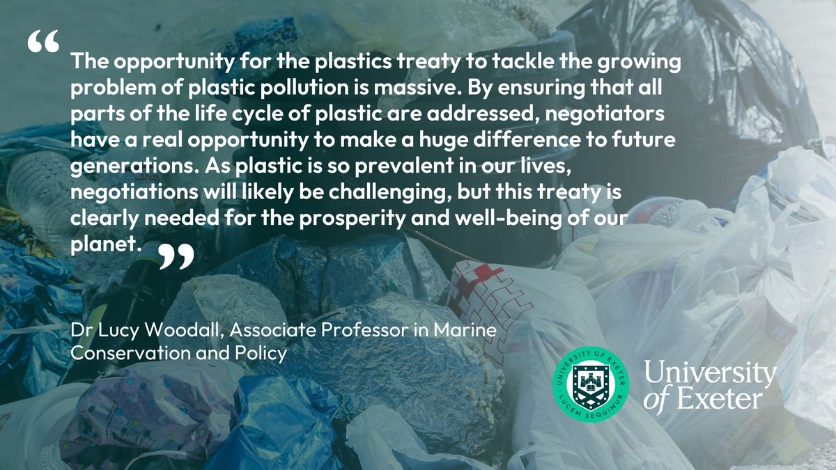 Dr Lucy Woodall @ExeterMarine (@water_nomad) on the 'massive opportunity' the #PlasticsTreaty presents 👇🏽

#GreenFutures