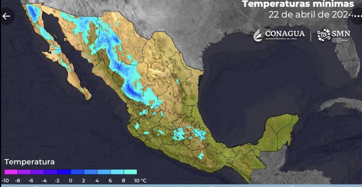 #CalderaClima Buenos días! La temperatura mínima registrada, este martes 23 de abril, en el estado de Zacatecas.

4.2C Calera, Zac.
4.4C El Pardillo 3, Fresnillo, Zac.
4.8C Jerez, Zac.
4.9C Momax, Zac.
6.1C Ojocaliente, Zac.
6.3C Sombrerete, Zac.
6.6C Río Grande, Zac.