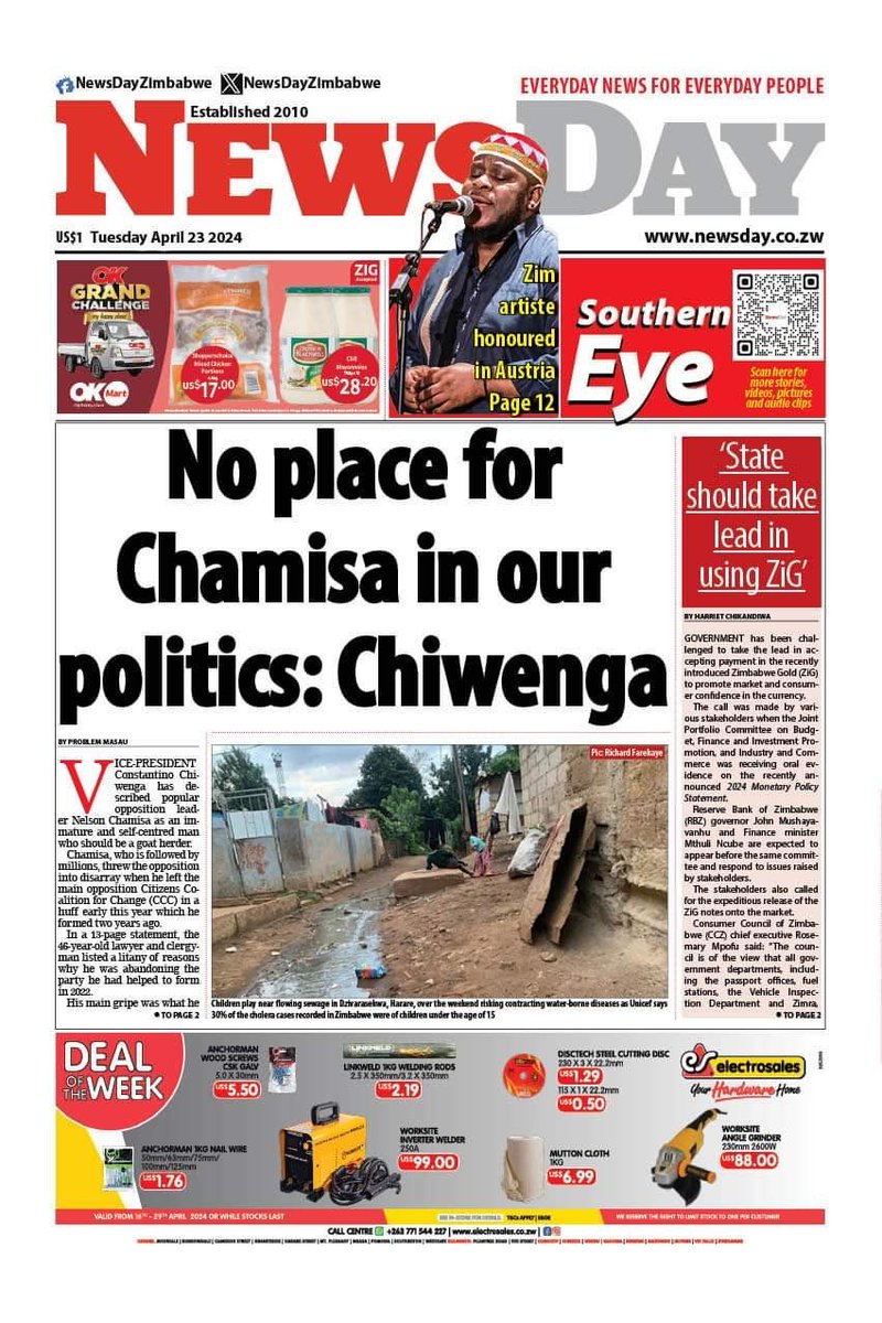 Chiwenga must know that @nelsonchamisa is young enough to be alive and make even a prayer at his memorial. As Macbeth, after hearing the witches' prophecy, says to himself: 'If chance will have me king, why, chance may crown me, without my stir' This seems to indicate that he