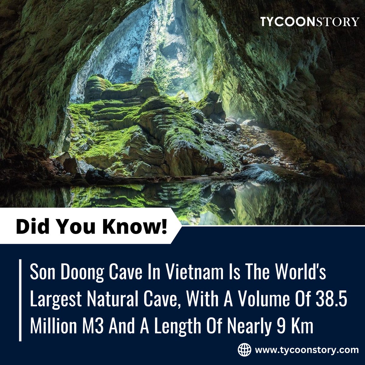 TycoonStoryCo's tweet photo. #DidYouKnow
#sondoongcave #vietnamtravel #caveexploration #naturalwonders #adventuretravel #explorevietnam #caveofwonders #largestcave #caveadventures #spectacularcaves #outdooradventures #NatureMarvels #cavediscovery https://t.co/UR4xlroozc