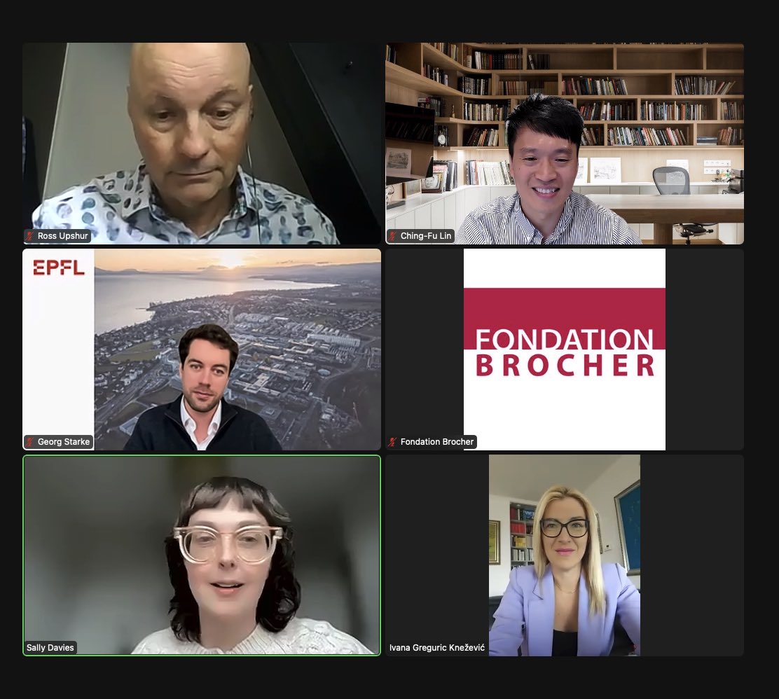 Ching-Fu Lin (@chingfulin) on Twitter photo Had a wonderful conversation with <a href="/daviesally/">Sally Davies</a> <a href="/upshur_ross/">Ross Upshur</a> @georg_starke and Ivana Greguric at <a href="/Fond_Brocher/">Fondation Brocher</a> Meetup "Towards an Ethics-Based Governance Framework for AI-Enabled Health Innovations?" Had a wonderful conversation with <a href="/daviesally/">Sally Davies</a> <a href="/upshur_ross/">Ross Upshur</a> @georg_starke and Ivana Greguric at <a href="/Fond_Brocher/">Fondation Brocher</a> Meetup "Towards an Ethics-Based Governance Framework for AI-Enabled Health Innovations?"